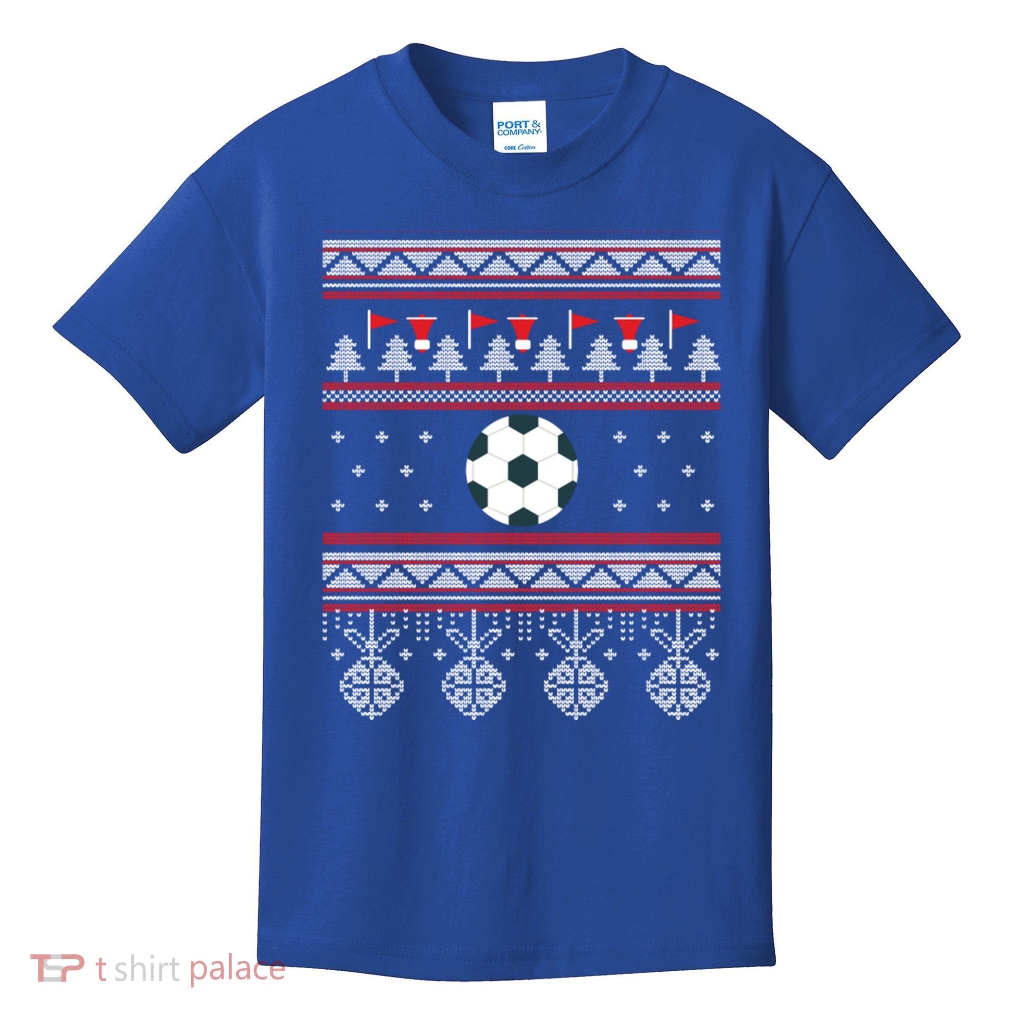 Funny Soccer Ugly Christmas Sweaters Meaningful Gift Kids T-Shirt