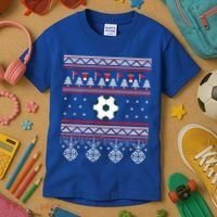 Funny Soccer Ugly Christmas Sweaters Meaningful Gift Kids T-Shirt thumb 3