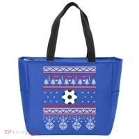 Funny Soccer Ugly Christmas Sweaters Meaningful Gift Tote Bag thumb 0