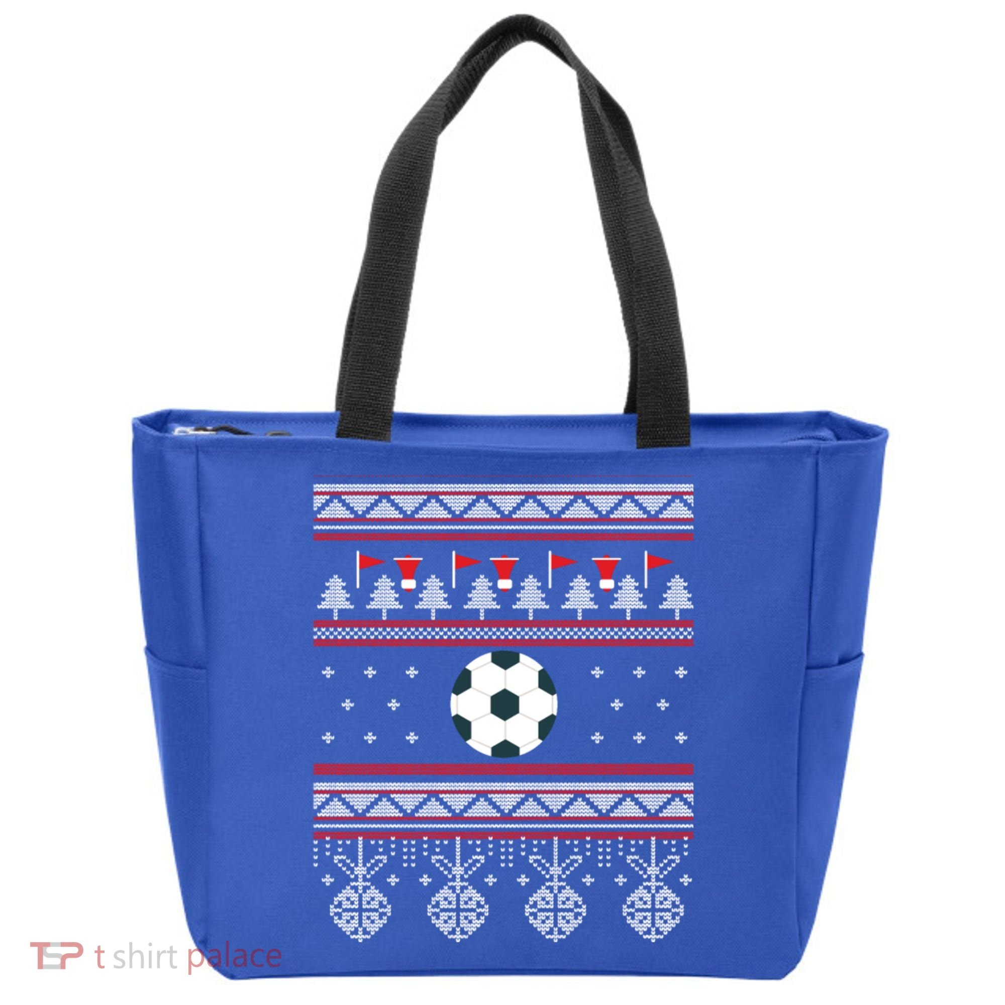 Funny Soccer Ugly Christmas Sweaters Meaningful Gift Tote Bag
