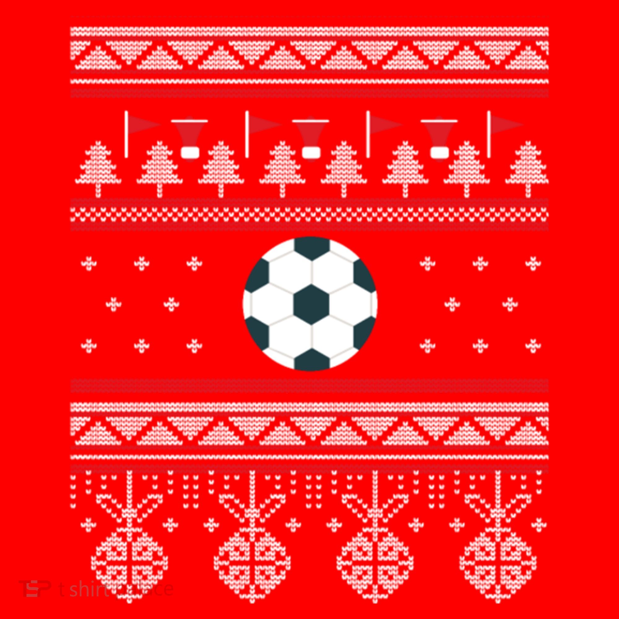 Funny Soccer Ugly Christmas Sweaters Meaningful Gift Santa Hat