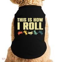 Funny Side-By-Side UTV Art 4 Wheeler ATV Lover Doggie Tank thumb 0