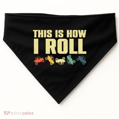 Funny Side-By-Side UTV Art 4 Wheeler ATV Lover USA-Made Doggie Bandana