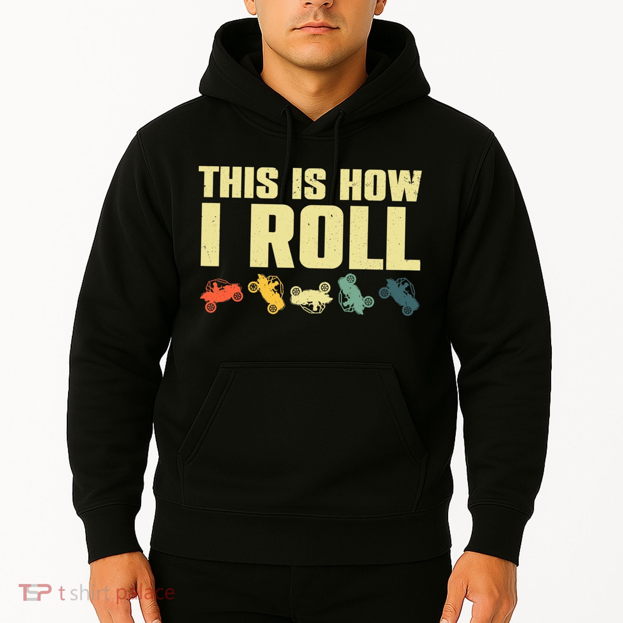 Funny Side-By-Side UTV Art 4 Wheeler ATV Lover Hoodie