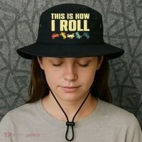 Funny Side-By-Side UTV Art 4 Wheeler ATV Lover Bucket Hat thumb 3
