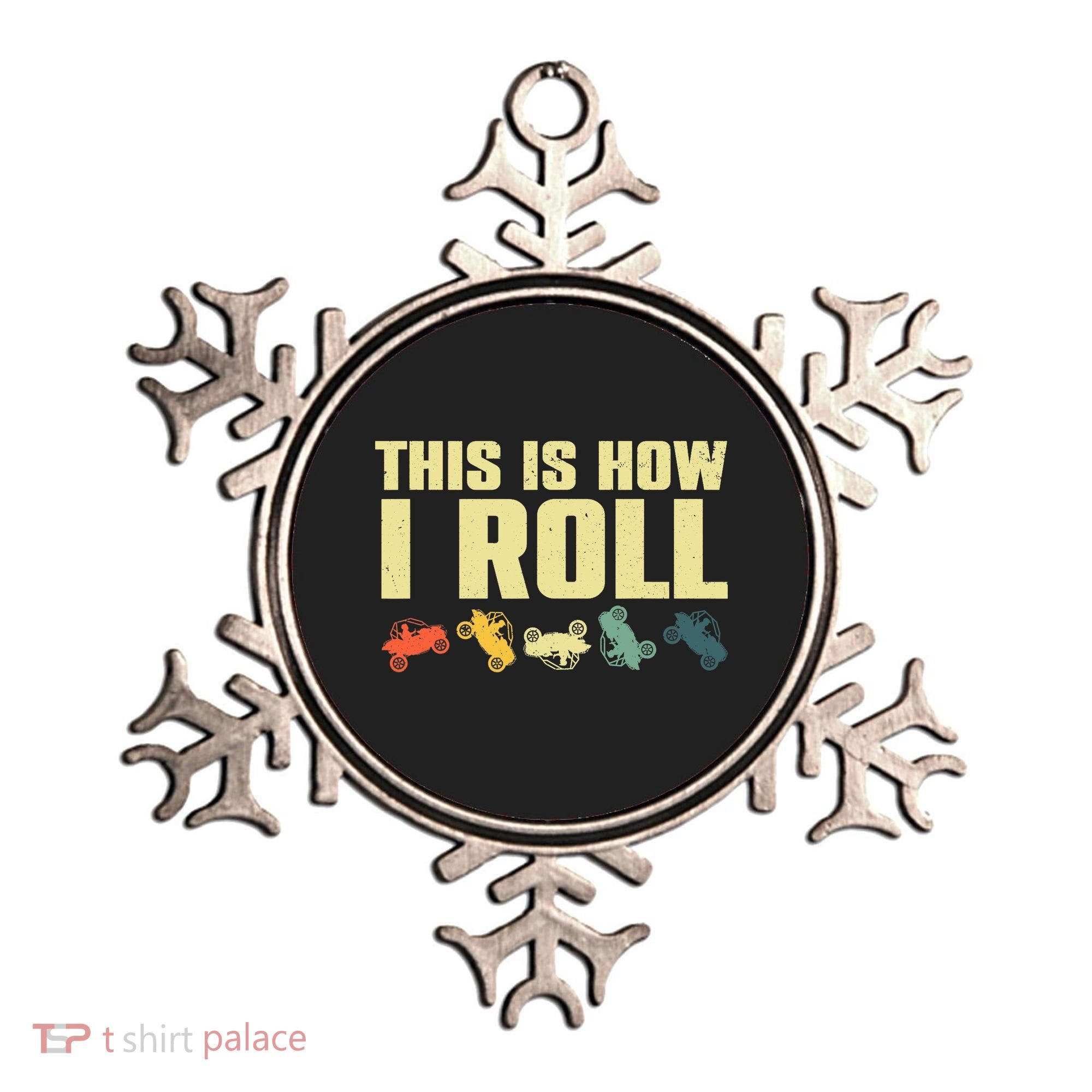 Funny Side-By-Side UTV Art 4 Wheeler ATV Lover Ornament