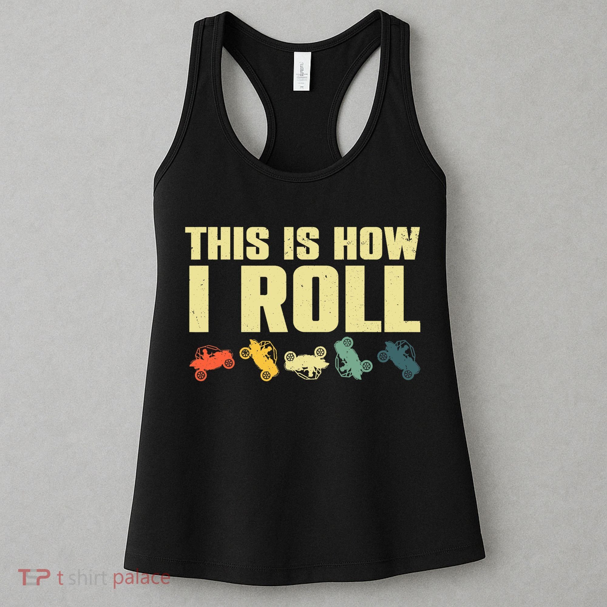 Funny Side-By-Side UTV Art 4 Wheeler ATV Lover Women's Tank Top