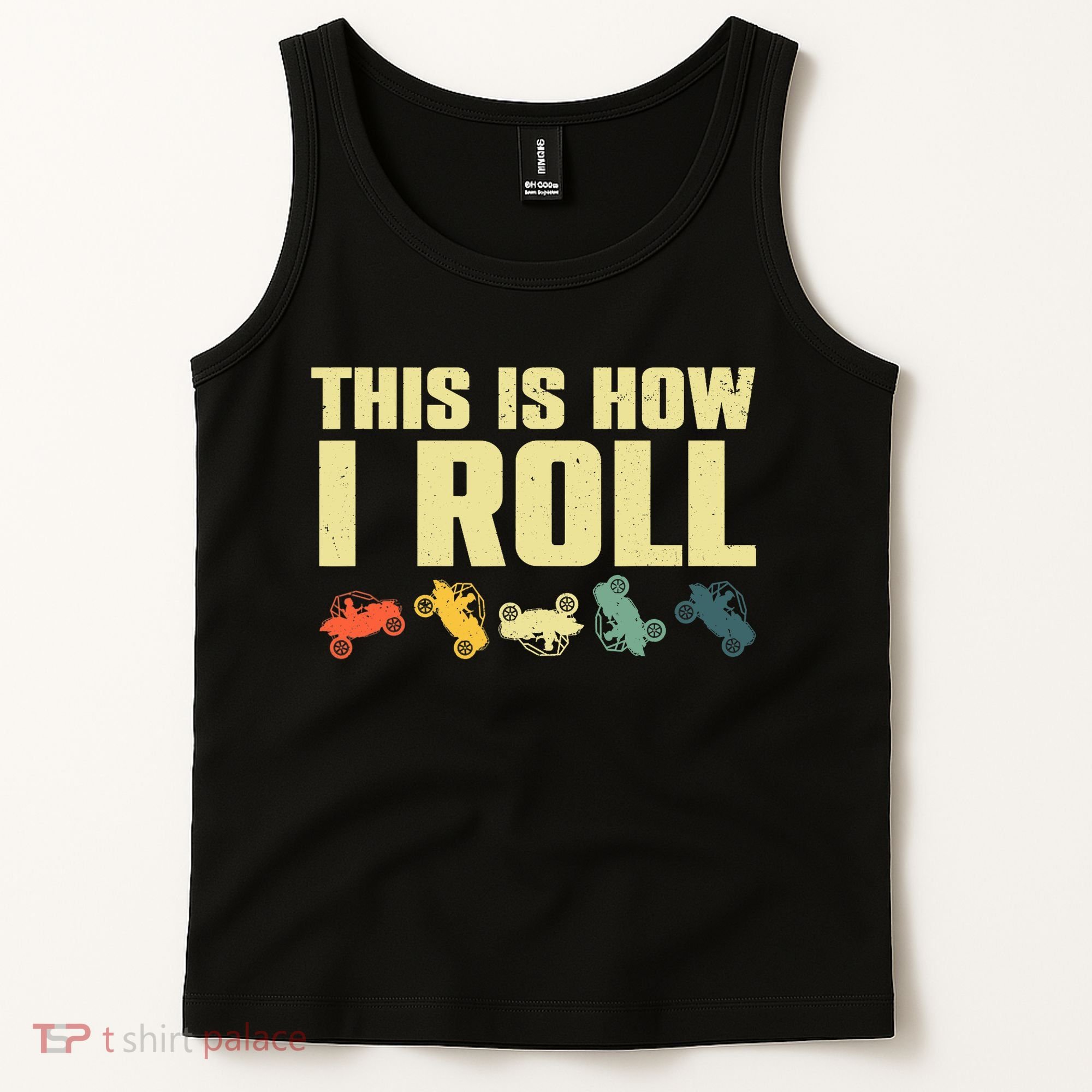 Funny Side-By-Side UTV Art 4 Wheeler ATV Lover Tank Top