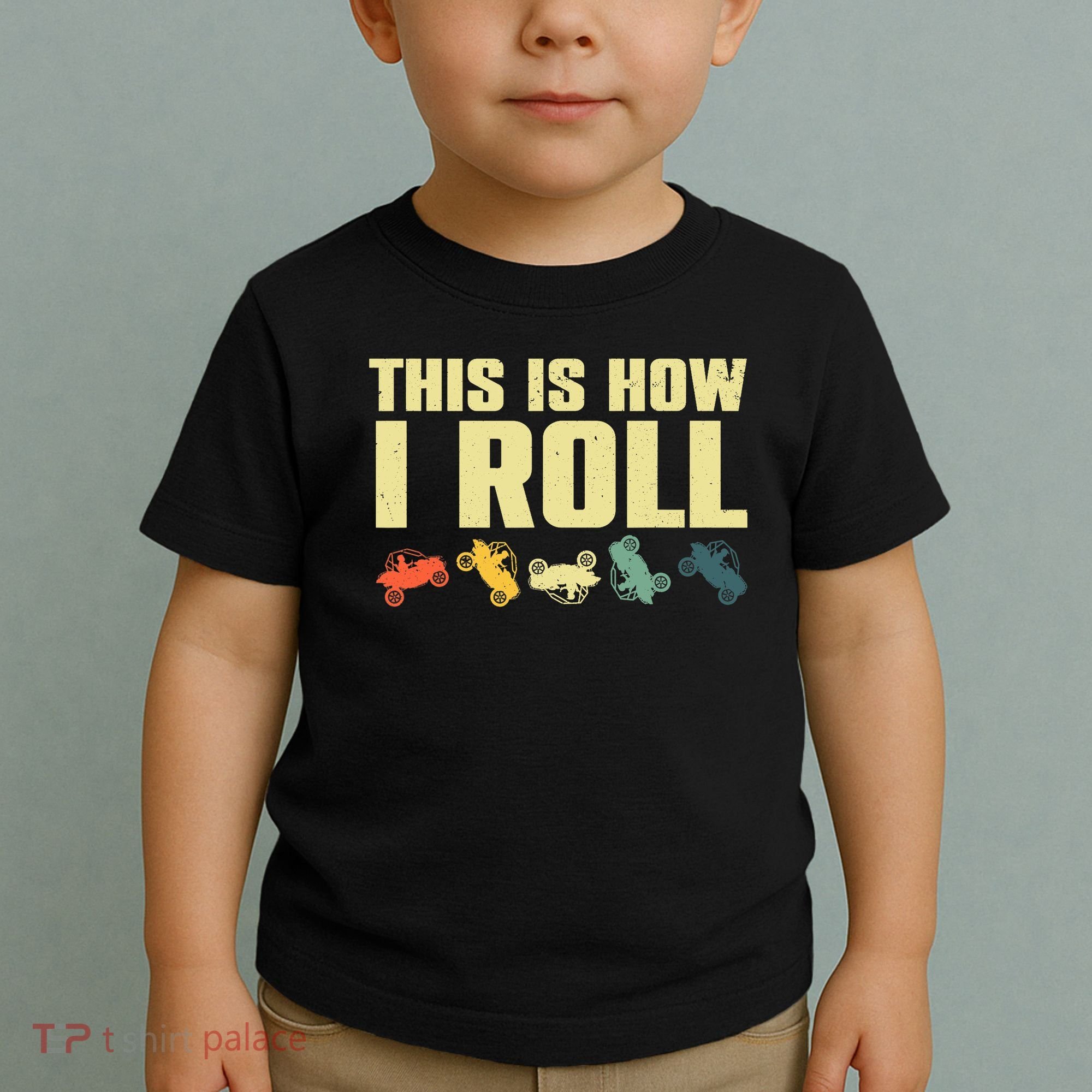 Funny Side-By-Side UTV Art 4 Wheeler ATV Lover Toddler T-Shirt