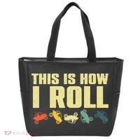 Funny Side-By-Side UTV Art 4 Wheeler ATV Lover Tote Bag thumb 0