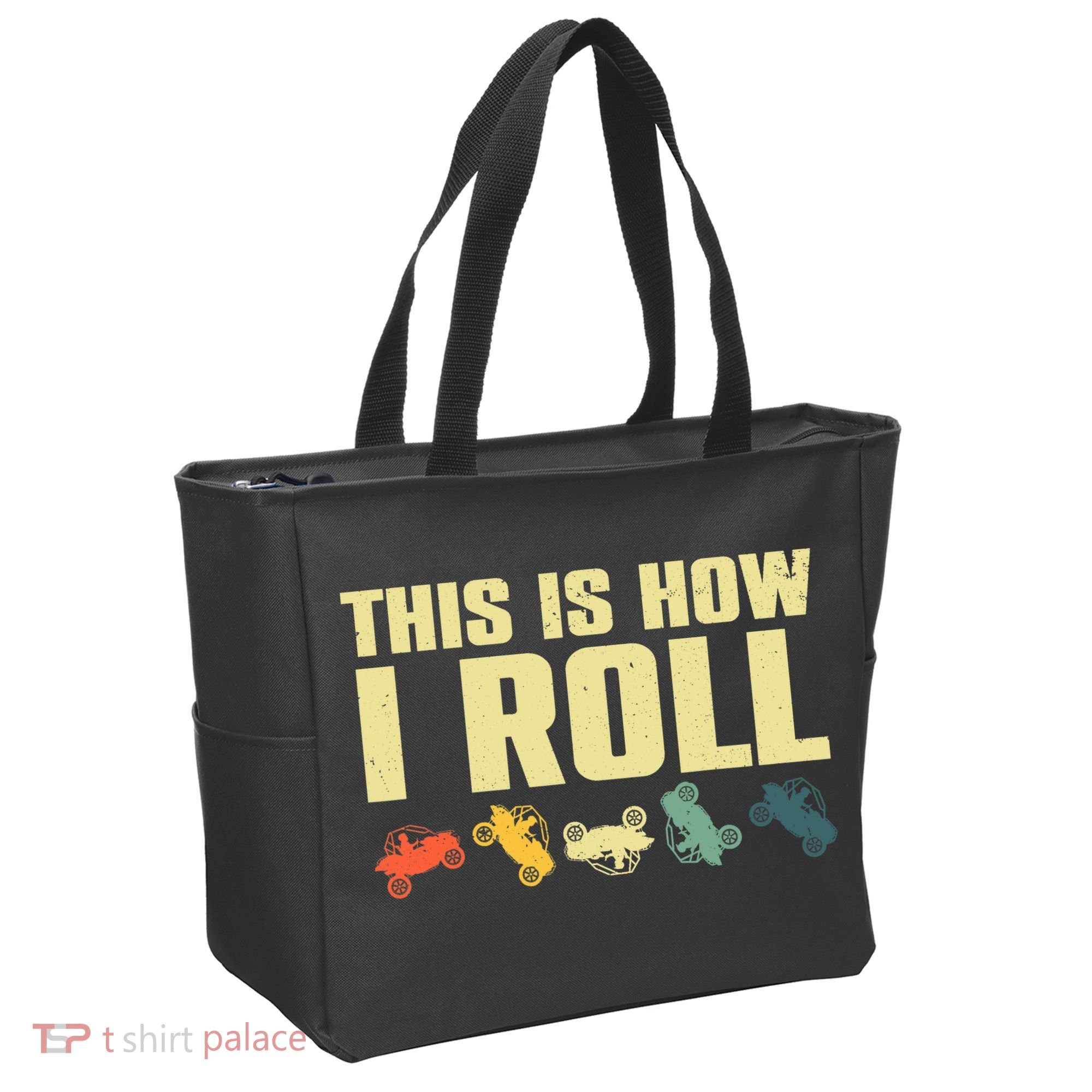 Funny Side-By-Side UTV Art 4 Wheeler ATV Lover Tote Bag