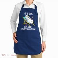 Funny Summer Vacation Gnomies Gnomes For Christmas In July Apron thumb 2