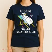 Funny Summer Vacation Gnomies Gnomes For Christmas In July T-Shirt thumb 4