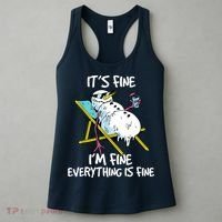 Funny Summer Vacation Gnomies Gnomes For Christmas In July Women's Tank Top thumb 3
