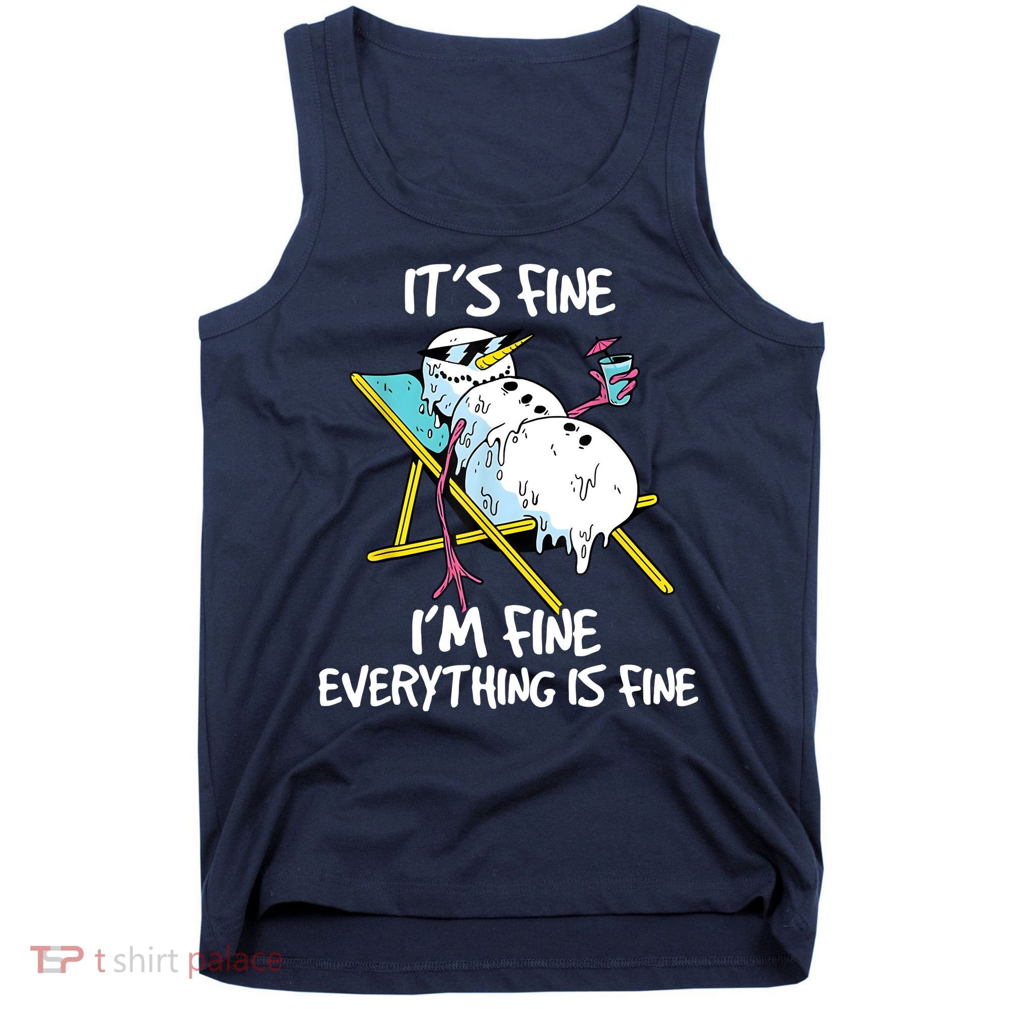 Funny Summer Vacation Gnomies Gnomes For Christmas In July Tank Top