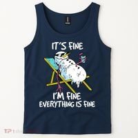 Funny Summer Vacation Gnomies Gnomes For Christmas In July Tank Top thumb 2