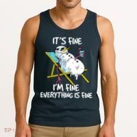 Funny Summer Vacation Gnomies Gnomes For Christmas In July Tank Top thumb 3