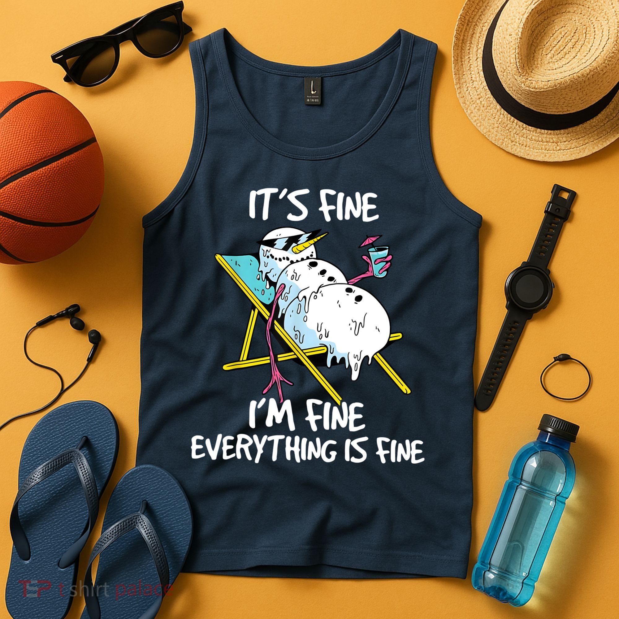 Funny Summer Vacation Gnomies Gnomes For Christmas In July Tank Top