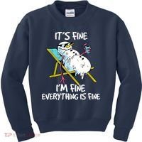 Funny Summer Vacation Gnomies Gnomes For Christmas In July Kids Sweatshirt thumb 0