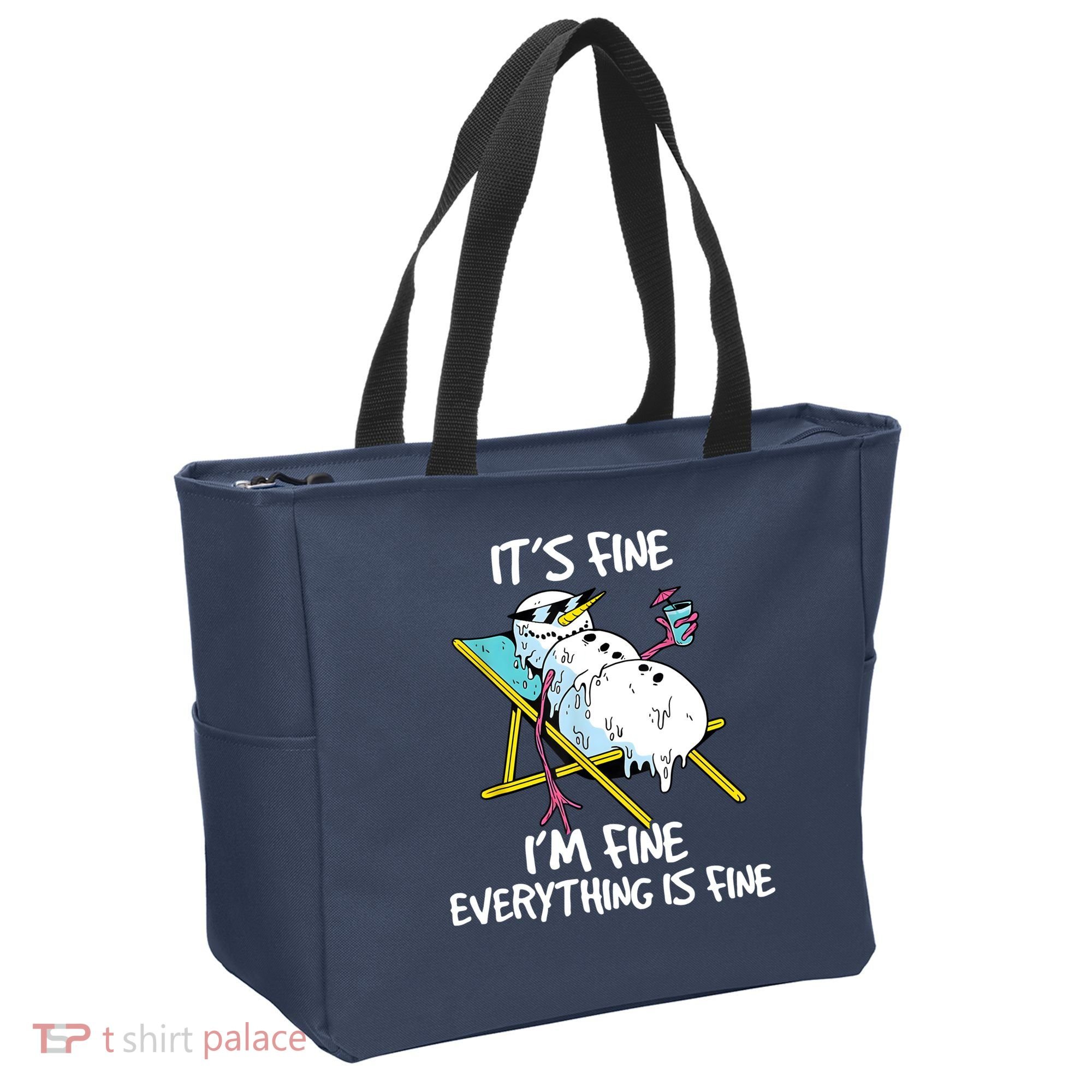 Funny Summer Vacation Gnomies Gnomes For Christmas In July Tote Bag