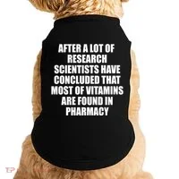 Funny Scientist Vitamins Pharmacy Doggie Tank thumb 0