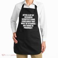 Funny Scientist Vitamins Pharmacy Apron thumb 2
