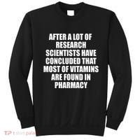 Funny Scientist Vitamins Pharmacy Sweatshirt thumb 0
