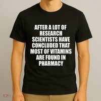 Funny Scientist Vitamins Pharmacy T-Shirt thumb 3
