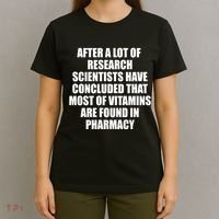 Funny Scientist Vitamins Pharmacy T-Shirt thumb 4