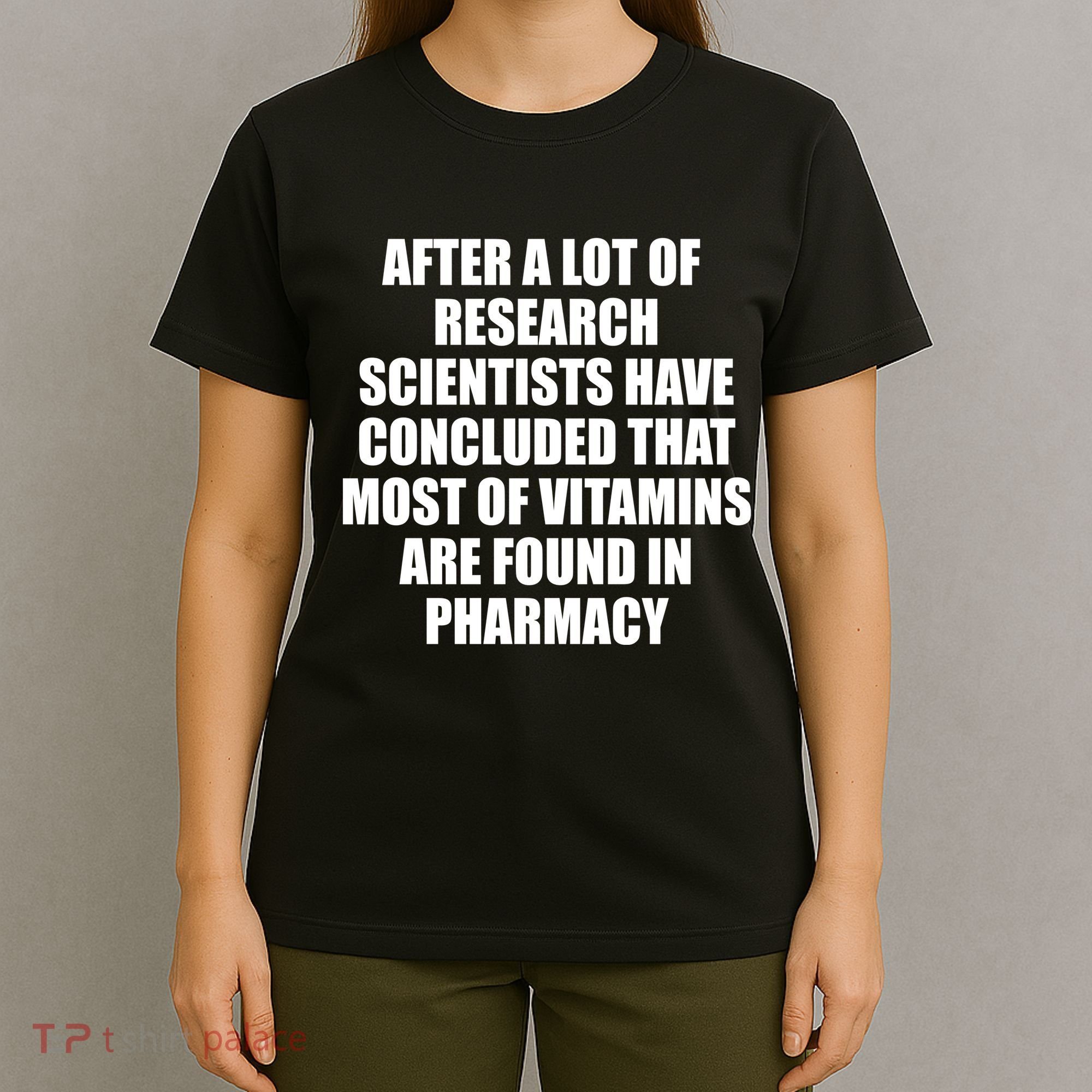 Funny Scientist Vitamins Pharmacy T-Shirt