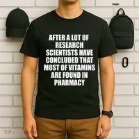 Funny Scientist Vitamins Pharmacy T-Shirt thumb 6