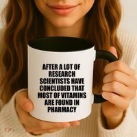 Funny Scientist Vitamins Pharmacy Coffee Mug thumb 3