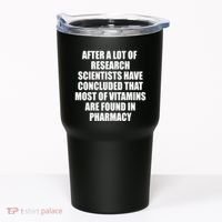 Funny Scientist Vitamins Pharmacy Tumbler thumb 0