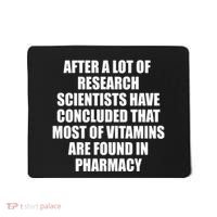 Funny Scientist Vitamins Pharmacy Mousepad thumb 0