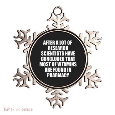Funny Scientist Vitamins Pharmacy Ornament