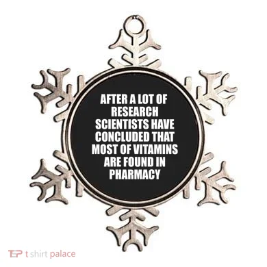 Funny Scientist Vitamins Pharmacy Ornament
