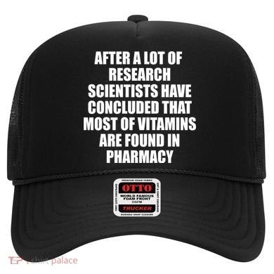 Funny Scientist Vitamins Pharmacy Hat