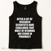 Funny Scientist Vitamins Pharmacy Tank Top thumb 2