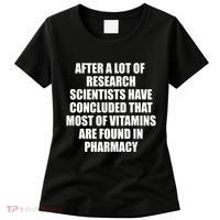 Funny Scientist Vitamins Pharmacy Women's T-Shirt thumb 0