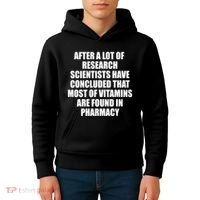 Funny Scientist Vitamins Pharmacy Kids Hoodie thumb 4