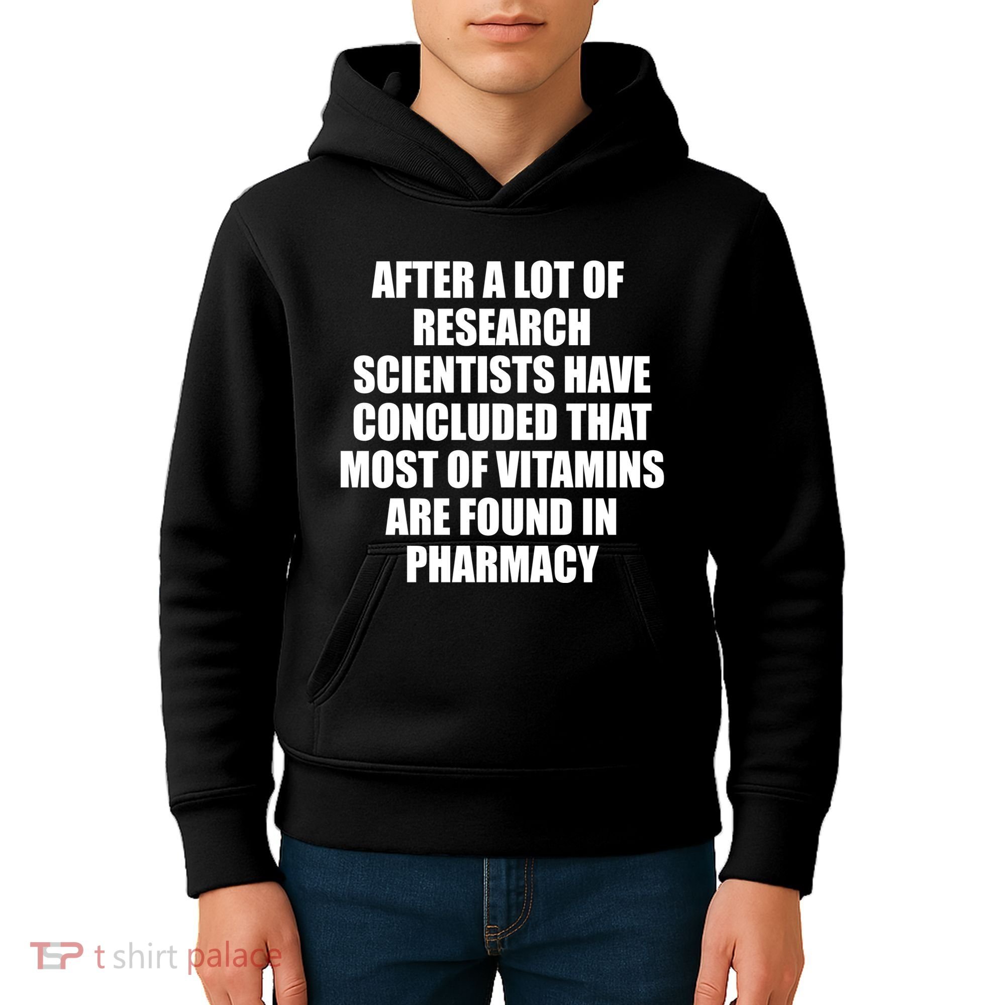 Funny Scientist Vitamins Pharmacy Kids Hoodie