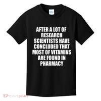 Funny Scientist Vitamins Pharmacy Kids T-Shirt thumb 0
