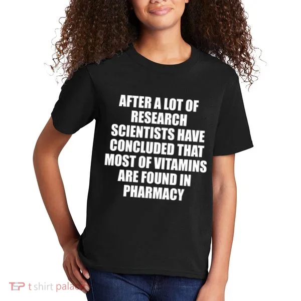 Funny Scientist Vitamins Pharmacy Kids T-Shirt