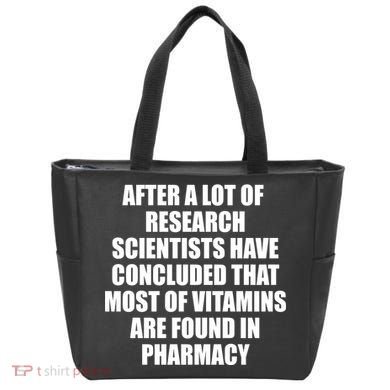 Funny Scientist Vitamins Pharmacy Tote Bag