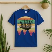 Funny Sloth Vintage Retro Pine Tree Sloths Gift T-Shirt thumb 2