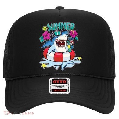 Funny Summer Vibe Vacation Shark Hat