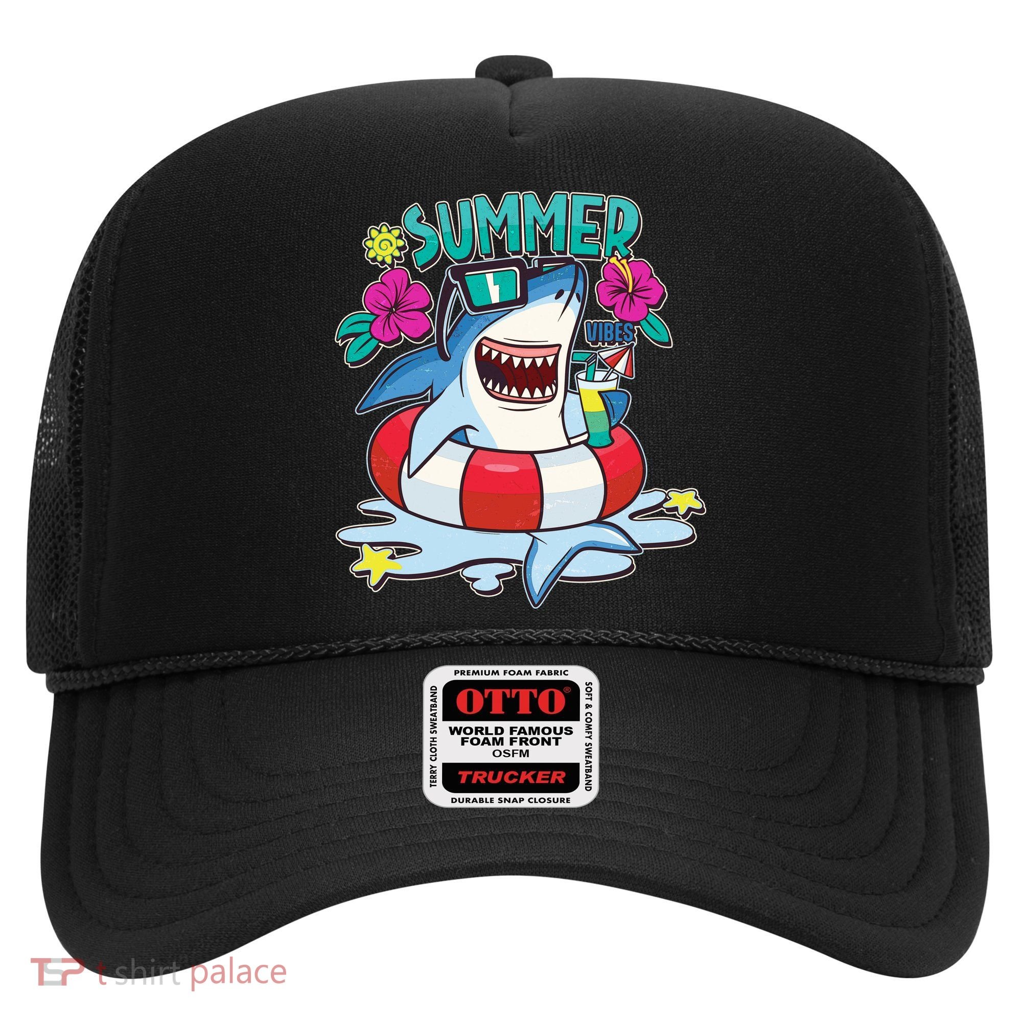 Funny Summer Vibe Vacation Shark Hat