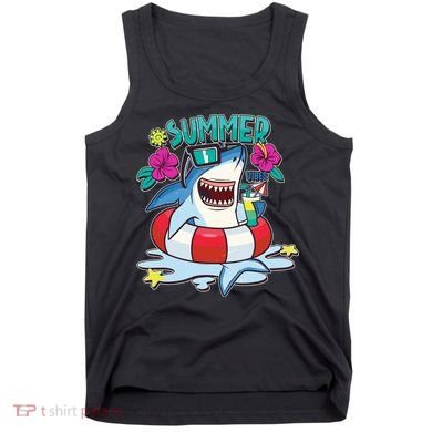 Funny Summer Vibe Vacation Shark Tank Top