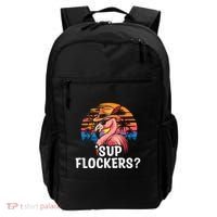 Flamingo Sunglasses Vacation Tropical Flock 70s 80s 90s Gift Backpack thumb 0
