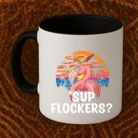 Flamingo Sunglasses Vacation Tropical Flock 70s 80s 90s Gift Coffee Mug thumb 2